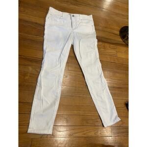 Ann Taylor Petite "The Skinny" White Jeans 4P Like New